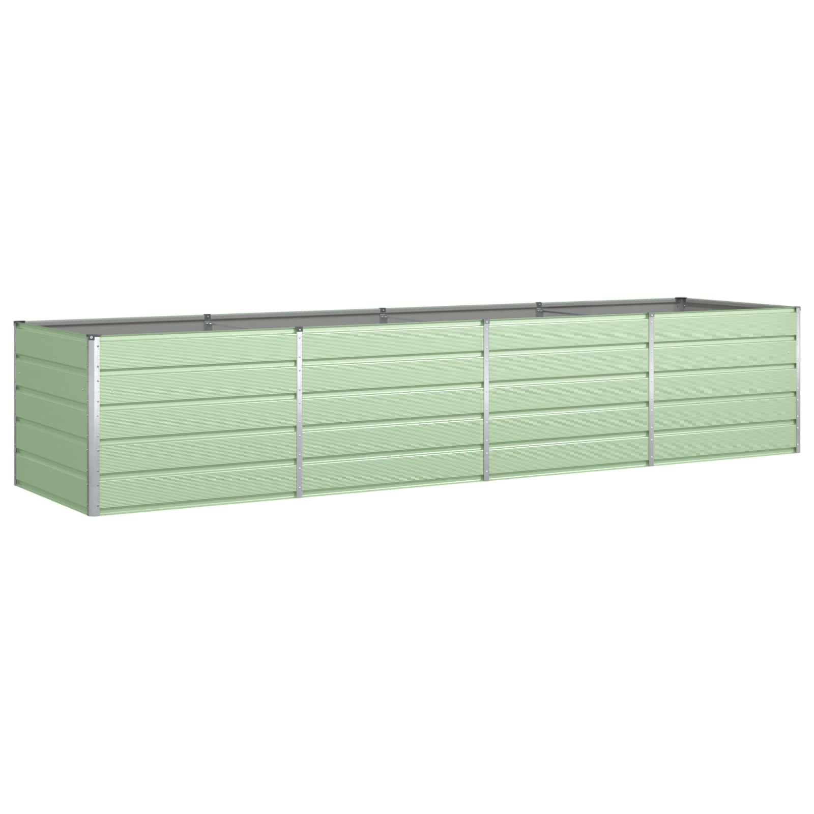 Fioriera Verde Pastello 385 x 100 x 75 cm Acciaio zincato