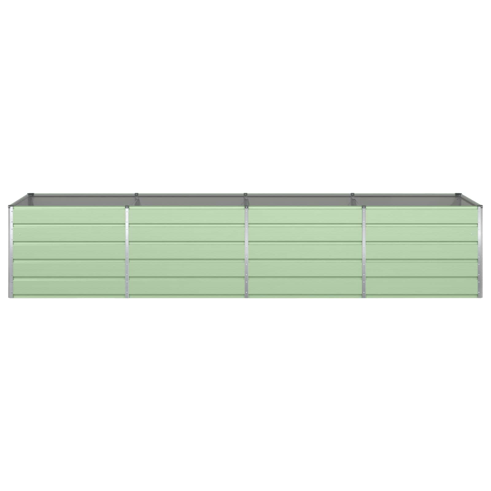 Fioriera Verde Pastello 385 x 100 x 75 cm Acciaio zincato