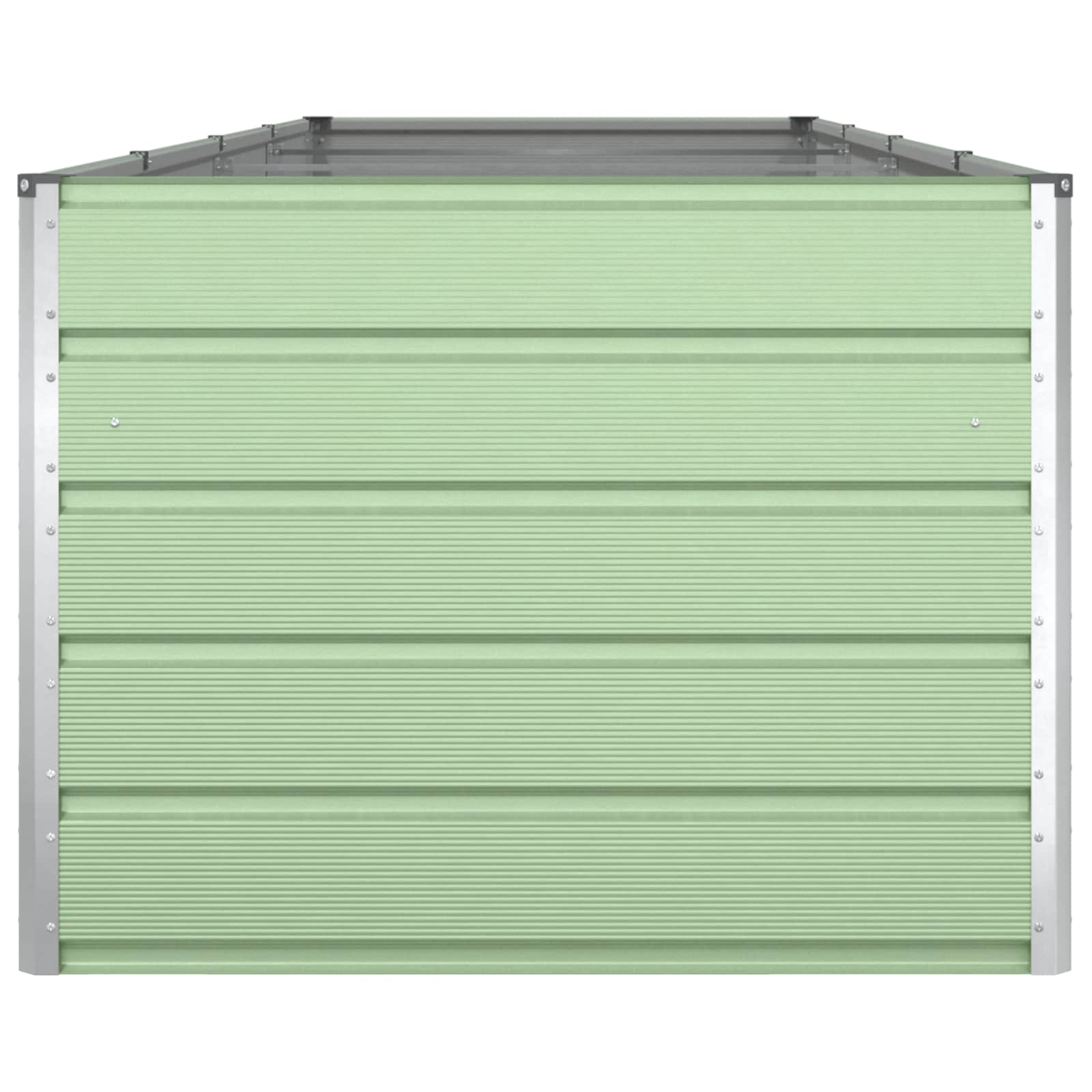Fioriera Verde Pastello 385 x 100 x 75 cm Acciaio zincato