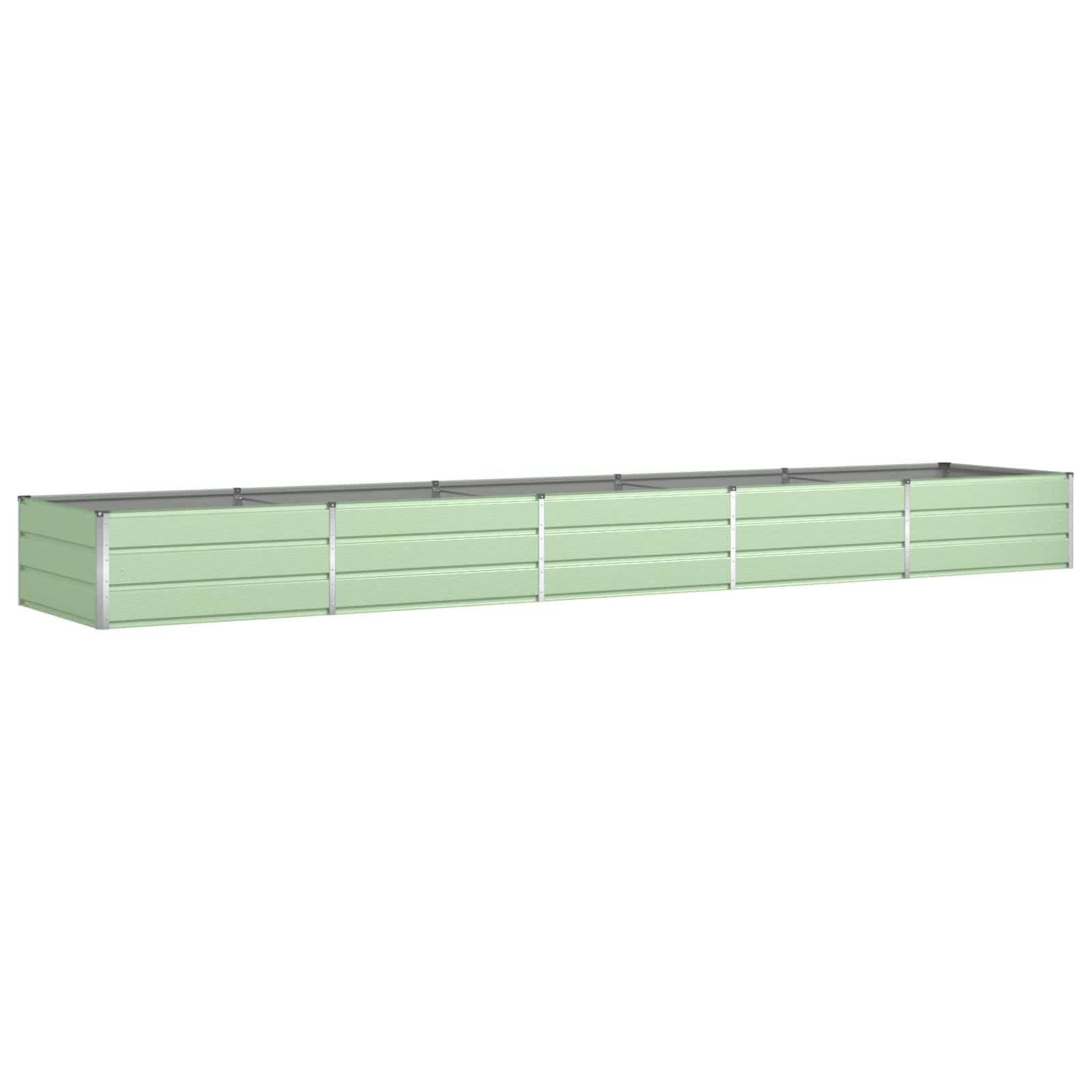 Fioriera Verde Pastello 480 x 100 x 45 cm Acciaio zincato