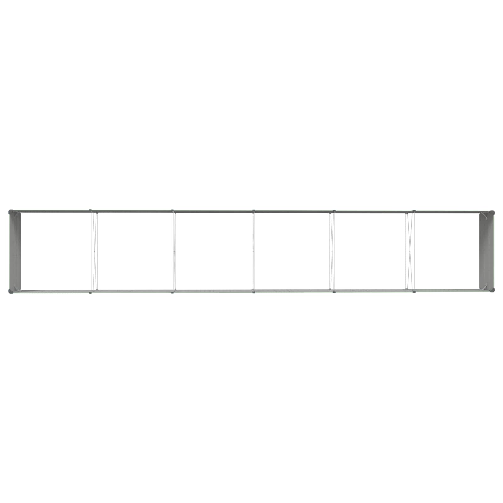 Fioriera Verde Pastello 580 x 100 x 45 cm Acciaio zincato