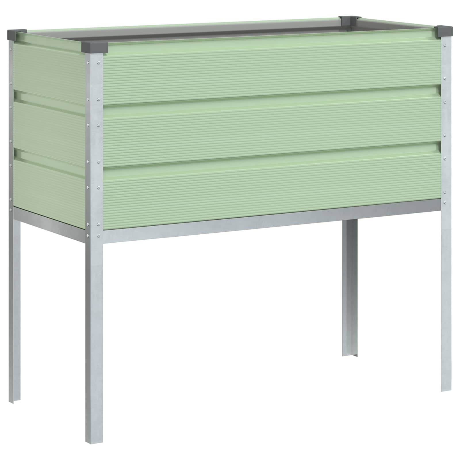 Fioriera Verde Pastello 100 x 45 x 90 cm Acciaio zincato