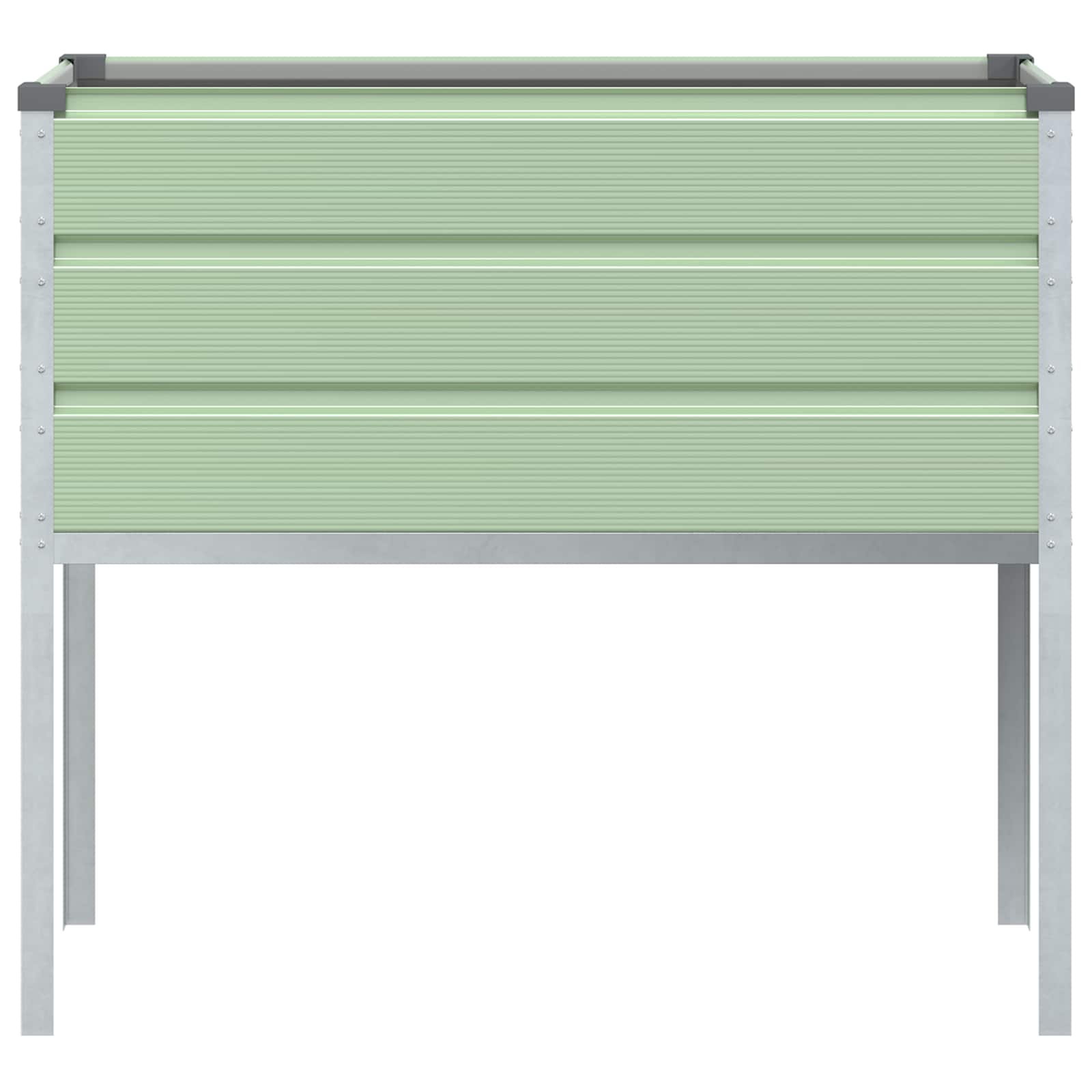 Fioriera Verde Pastello 100 x 45 x 90 cm Acciaio zincato