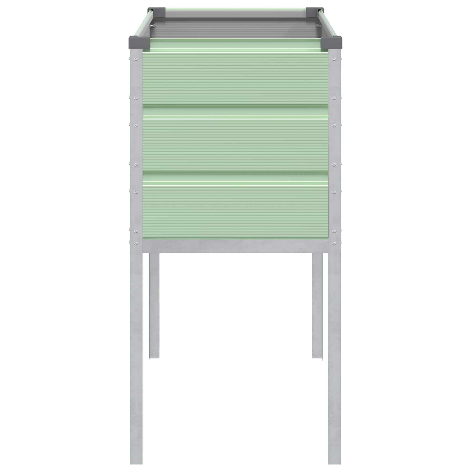 Fioriera Verde Pastello 100 x 45 x 90 cm Acciaio zincato