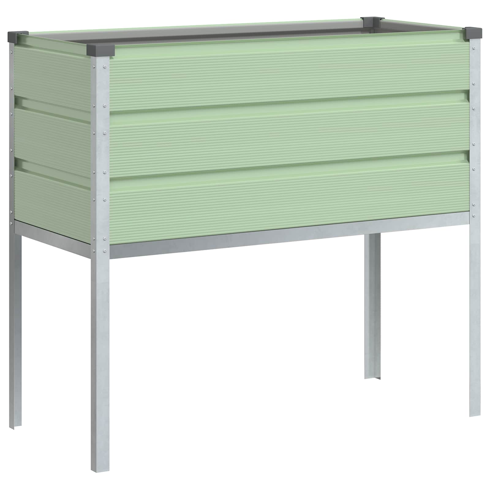Fioriera Verde Pastello 100 x 45 x 90 cm Acciaio zincato
