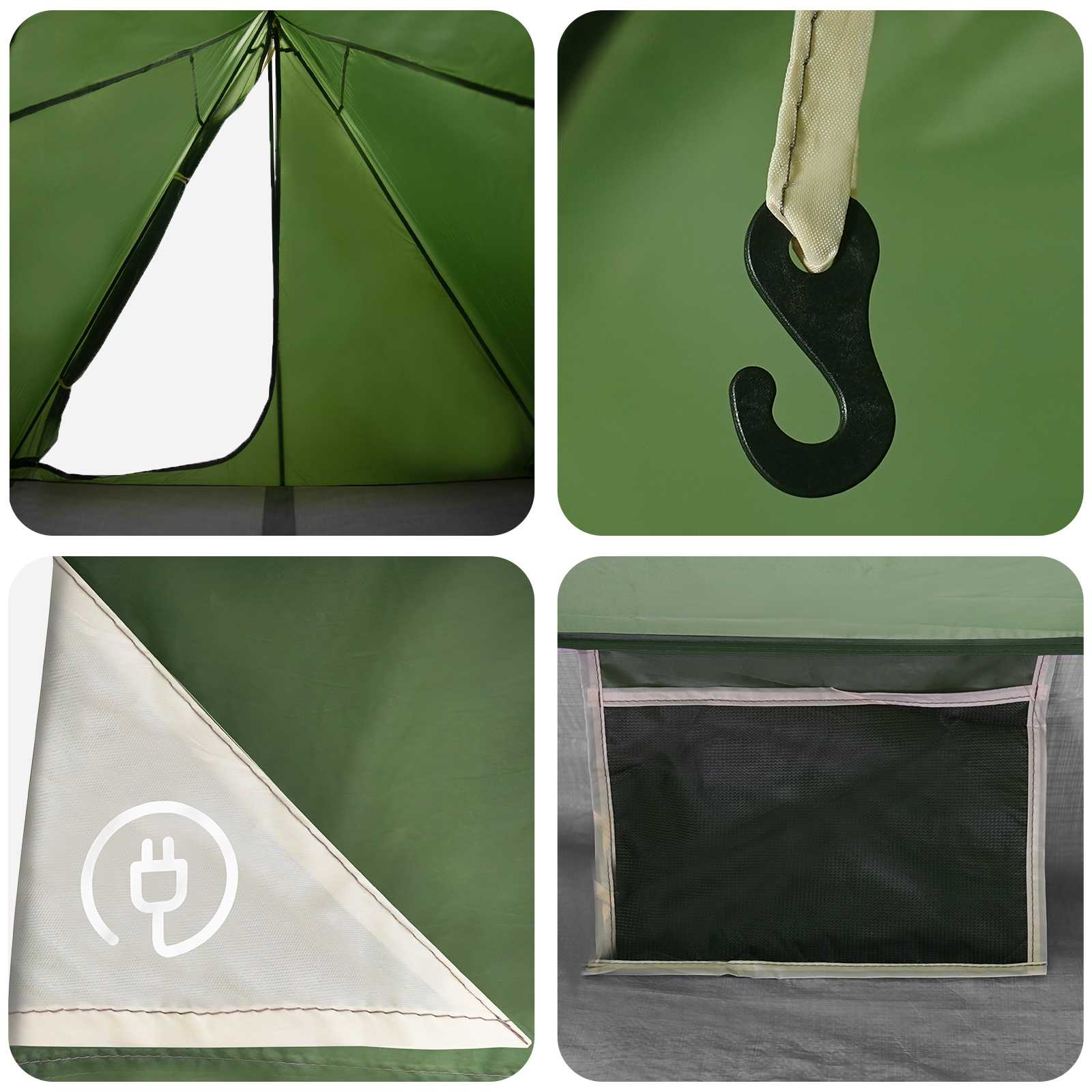 Tenda da backpacking 2 persona Verde
