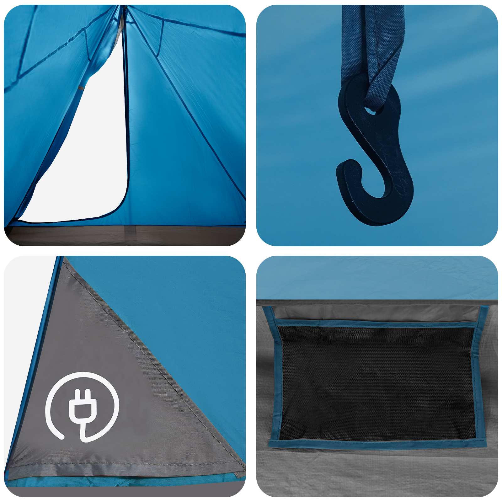 Tenda da backpacking 2 persona Blu