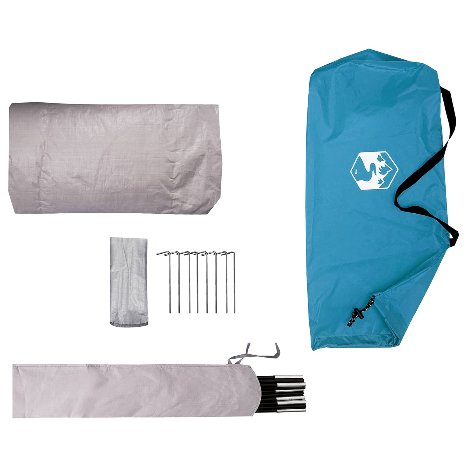 Tenda a tunnel 4 persona Blu