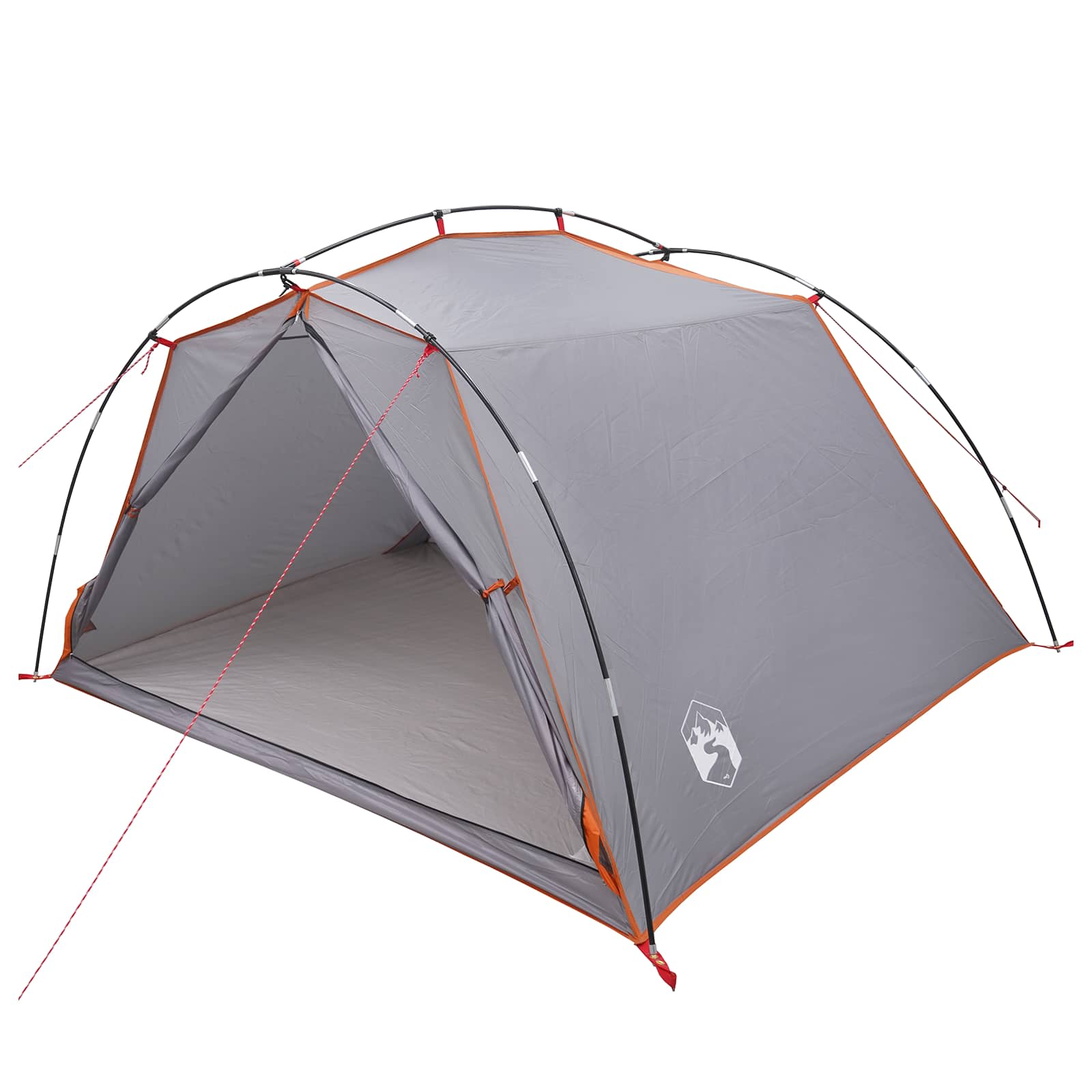 Tenda a tunnel 4 persona Grigio e arancione