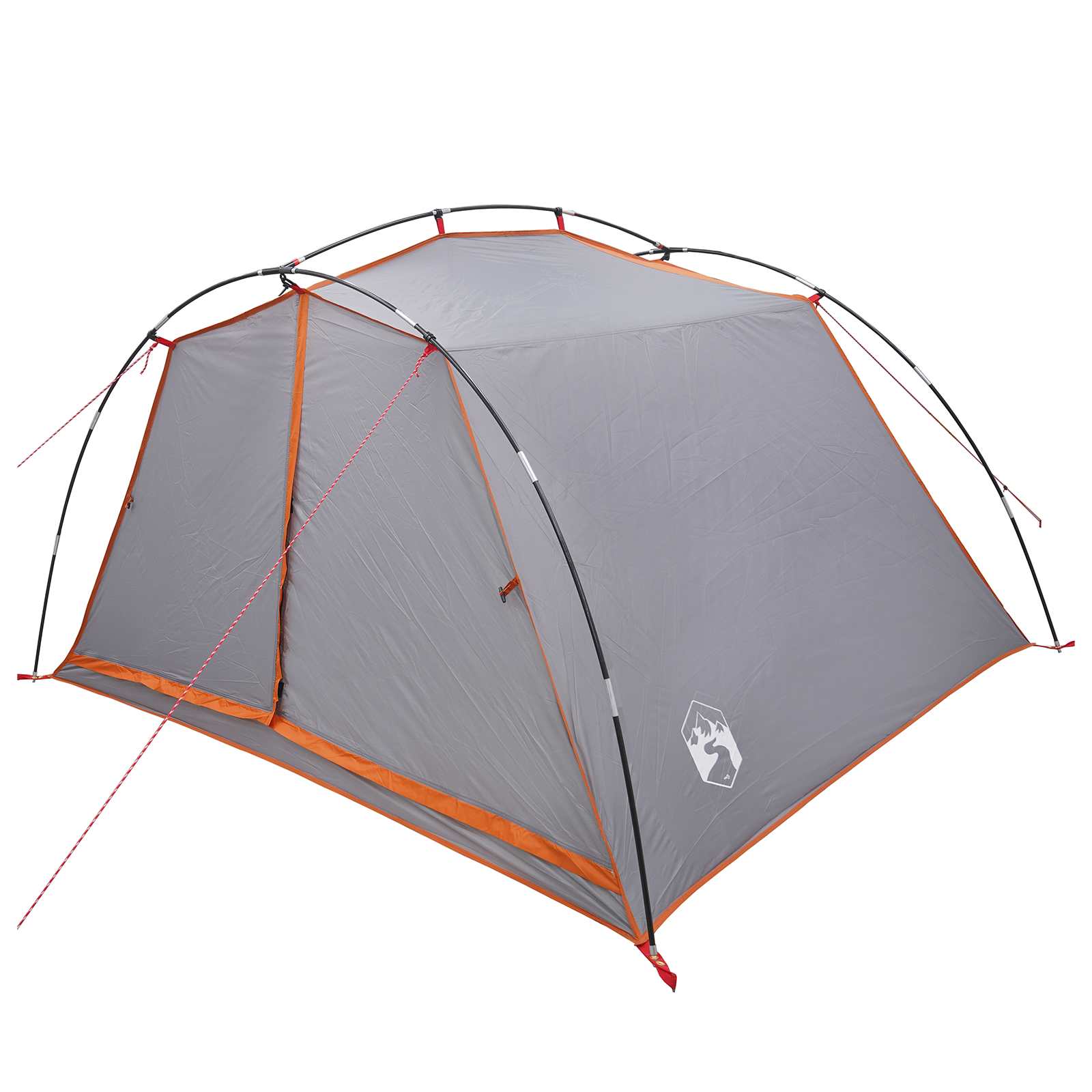 Tenda a tunnel 4 persona Grigio e arancione