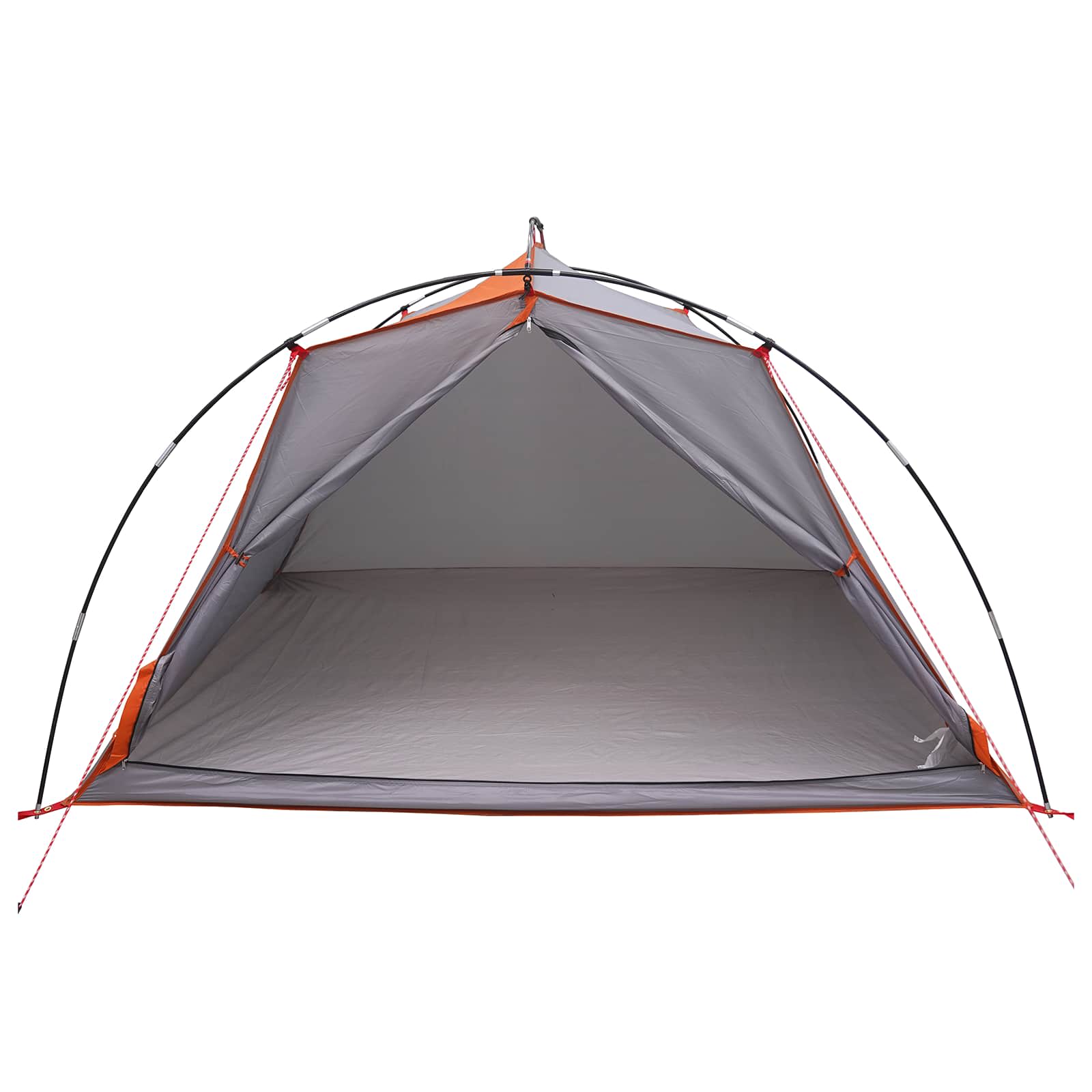 Tenda a tunnel 4 persona Grigio e arancione