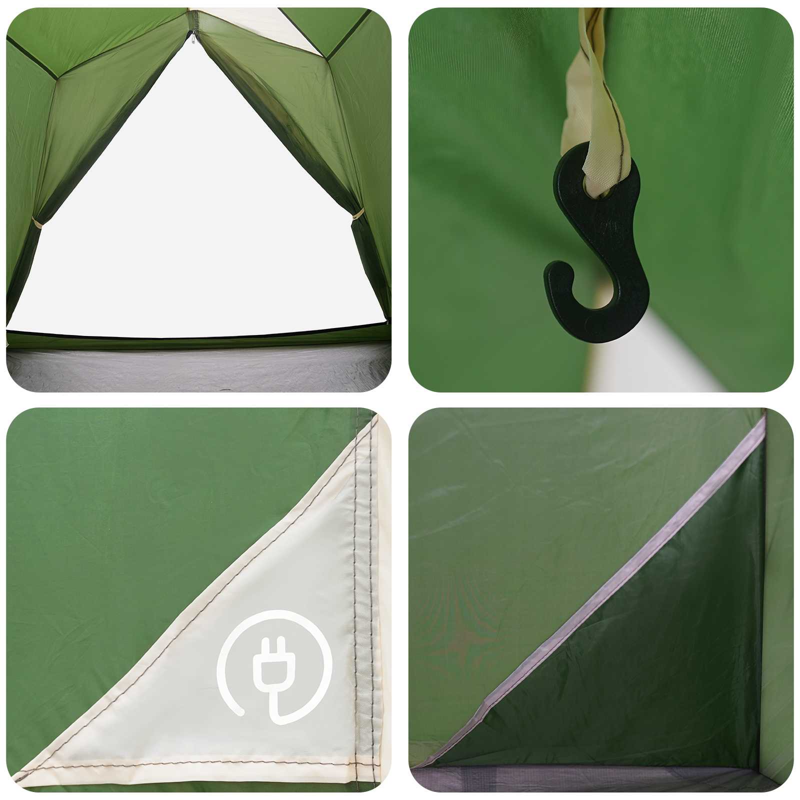 Tenda a tunnel 2 persona Verde