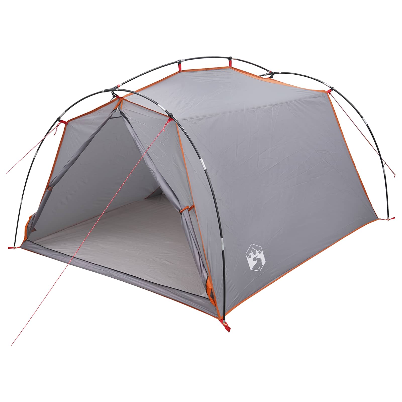 Tenda a tunnel 2 persona Grigio e arancione