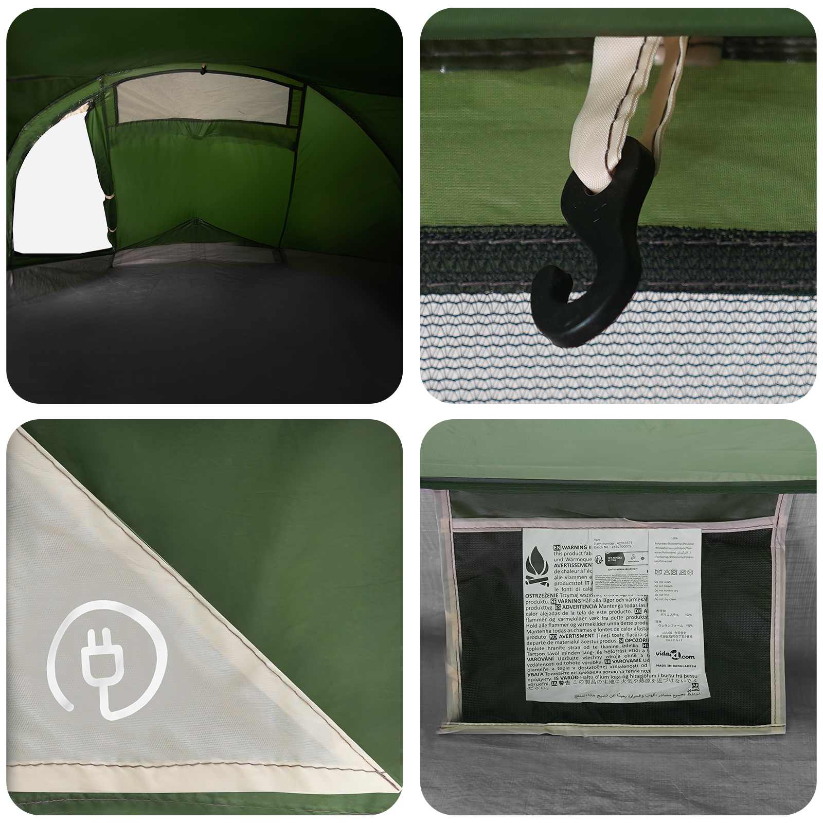 Tenda da backpacking 2 persona Verde