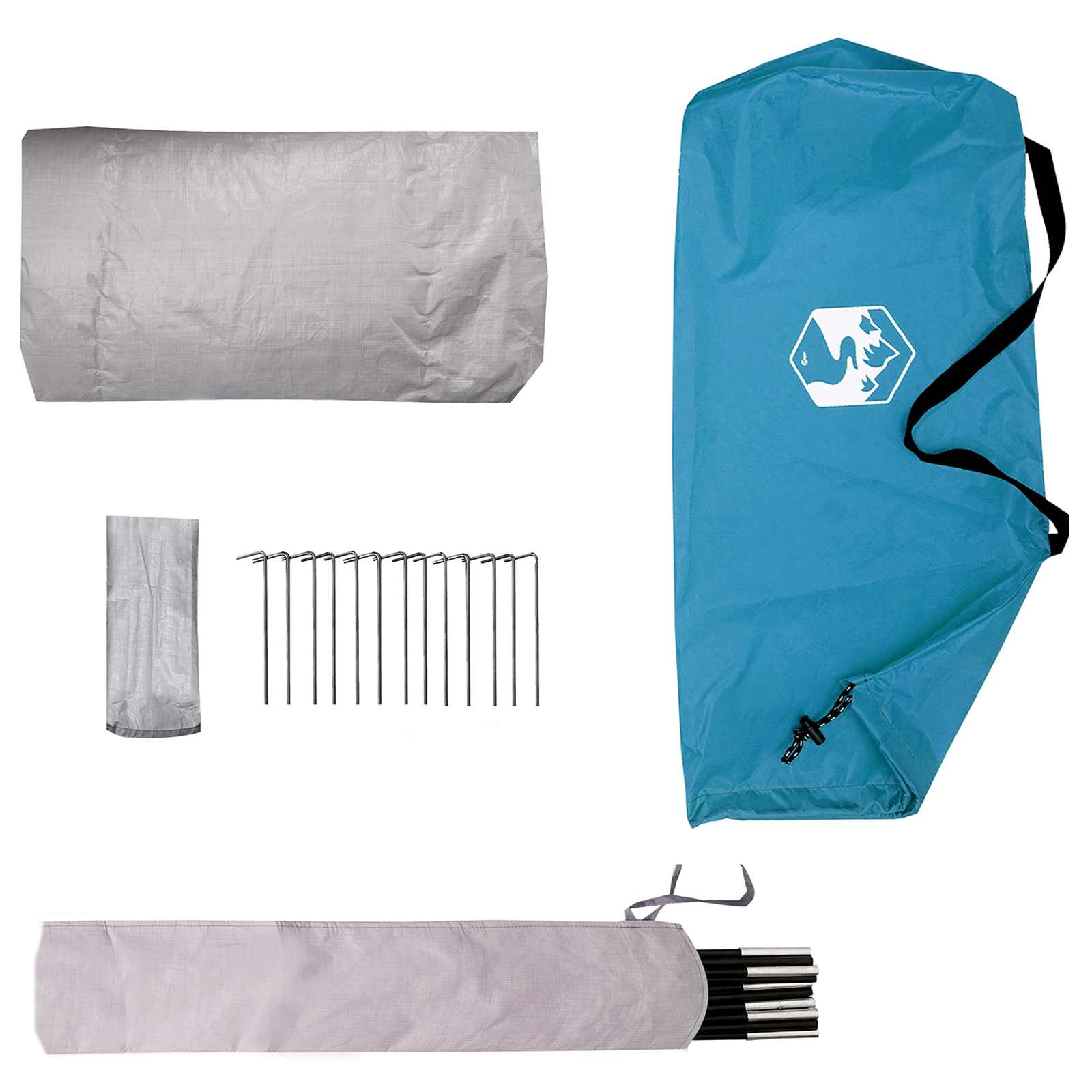 Tenda da backpacking 2 persona Blu