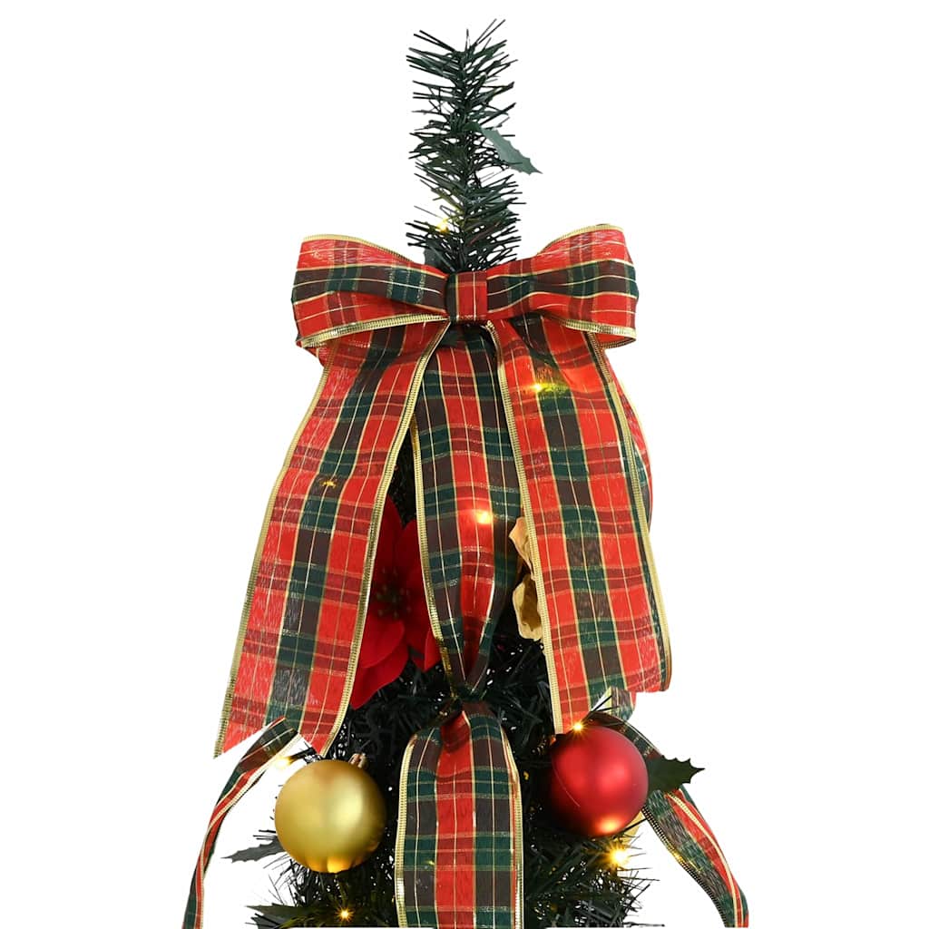 Albero di Natale artificiale con 150 LED Verde 185 cm PVC