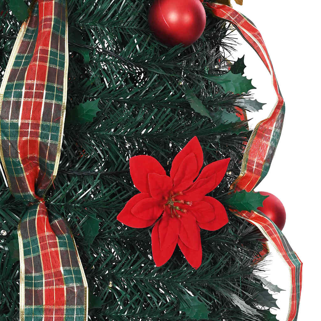 Albero di Natale artificiale con 200 LED Verde 215 cm PVC