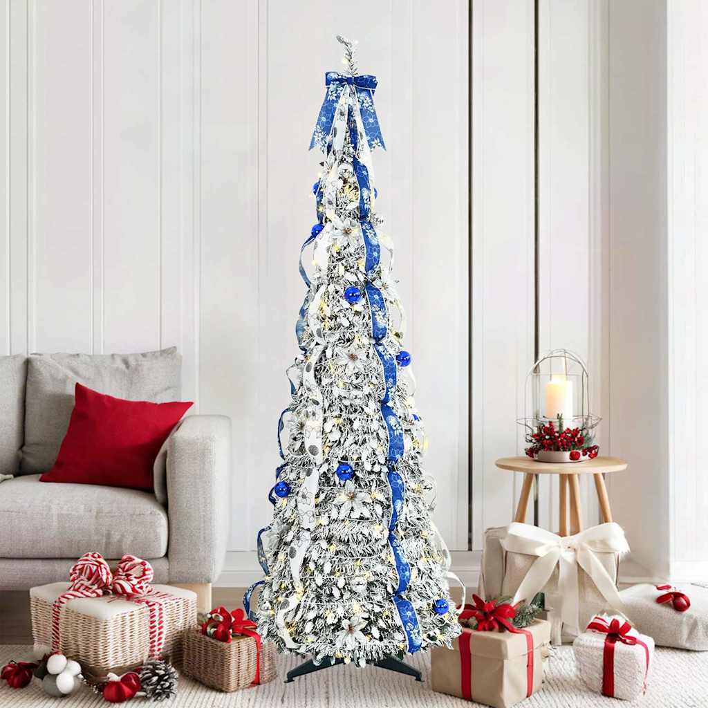 Albero di Natale artificiale Bianco 180 cm PVC
