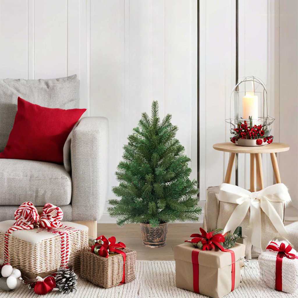 Albero di Natale artificiale Verde 75 cm PVC, PE e acciaio