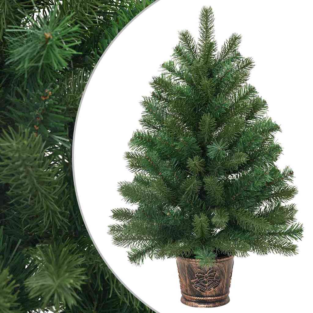 Albero di Natale artificiale Verde 75 cm PVC, PE e acciaio