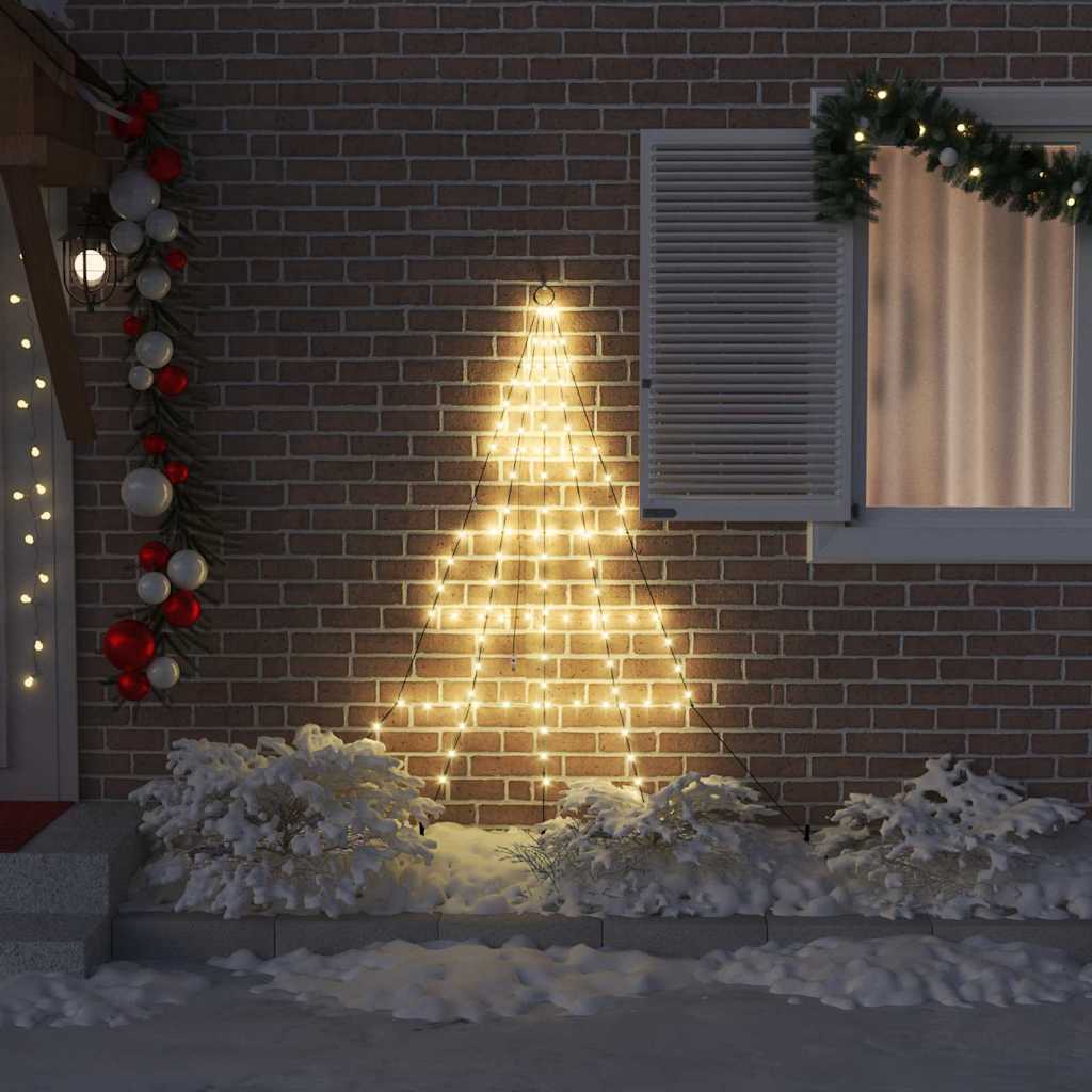 Albero di Natale LED con picchetti per il terreno Bianco caldo