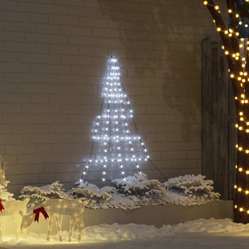 Albero di Natale LED con picchetti per il terreno Bianco freddo