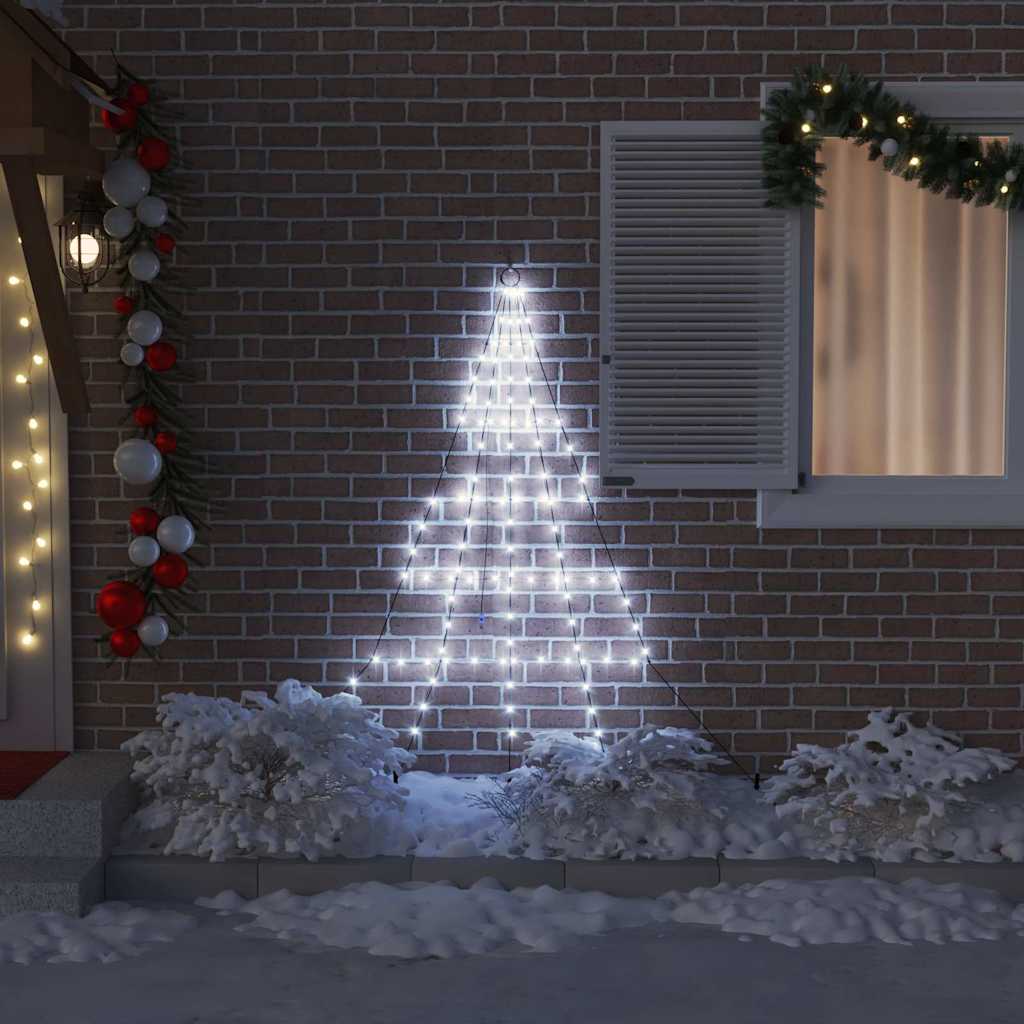 Albero di Natale LED con picchetti per il terreno Bianco freddo