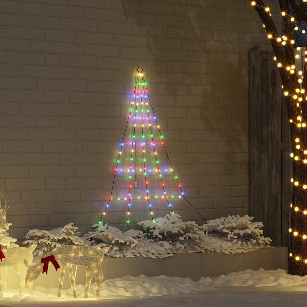 Albero di Natale LED con picchetti per il terreno Multicolore