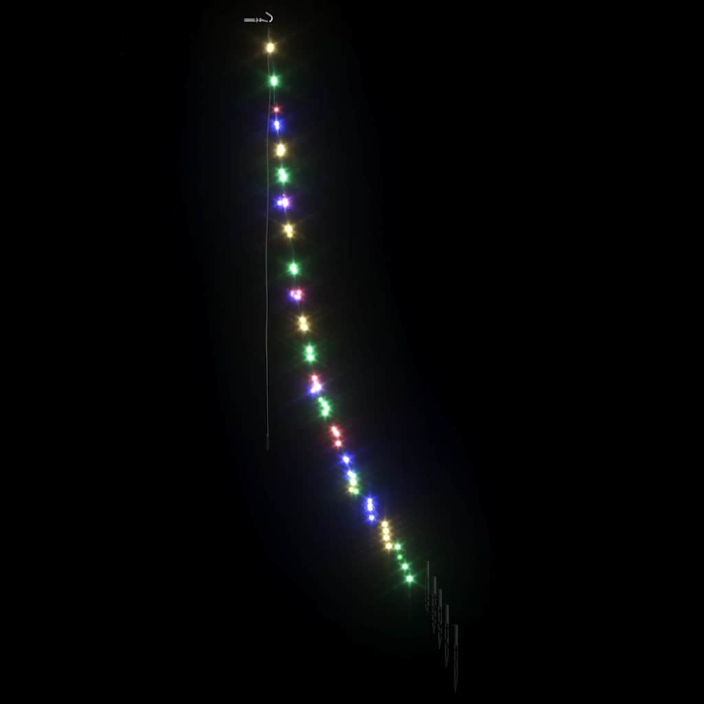 Albero di Natale LED con picchetti per il terreno Multicolore