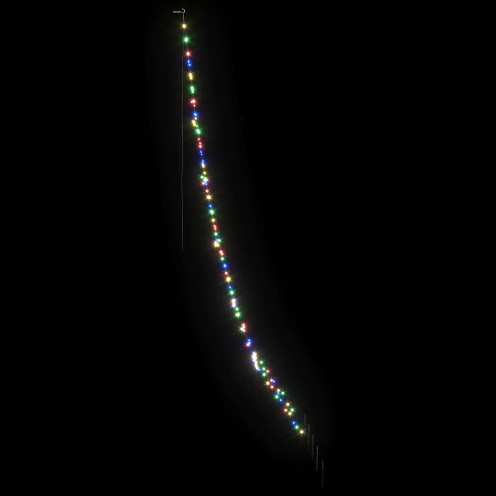 Albero di Natale LED con picchetti per il terreno Multicolore