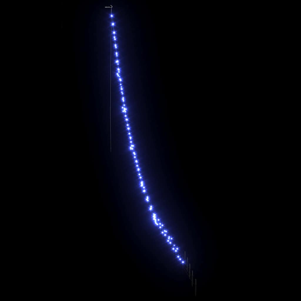Albero di Natale LED con picchetti per il terreno Blu 306 cm