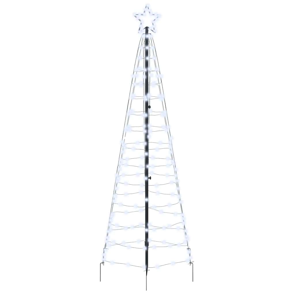 Albero di Natale LED con picchetti per il terreno Bianco freddo