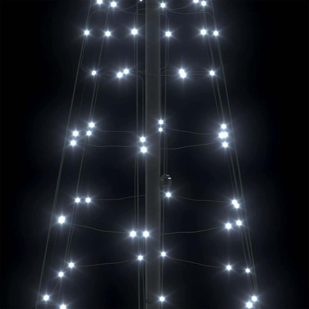 Albero di Natale LED con picchetti per il terreno Bianco freddo