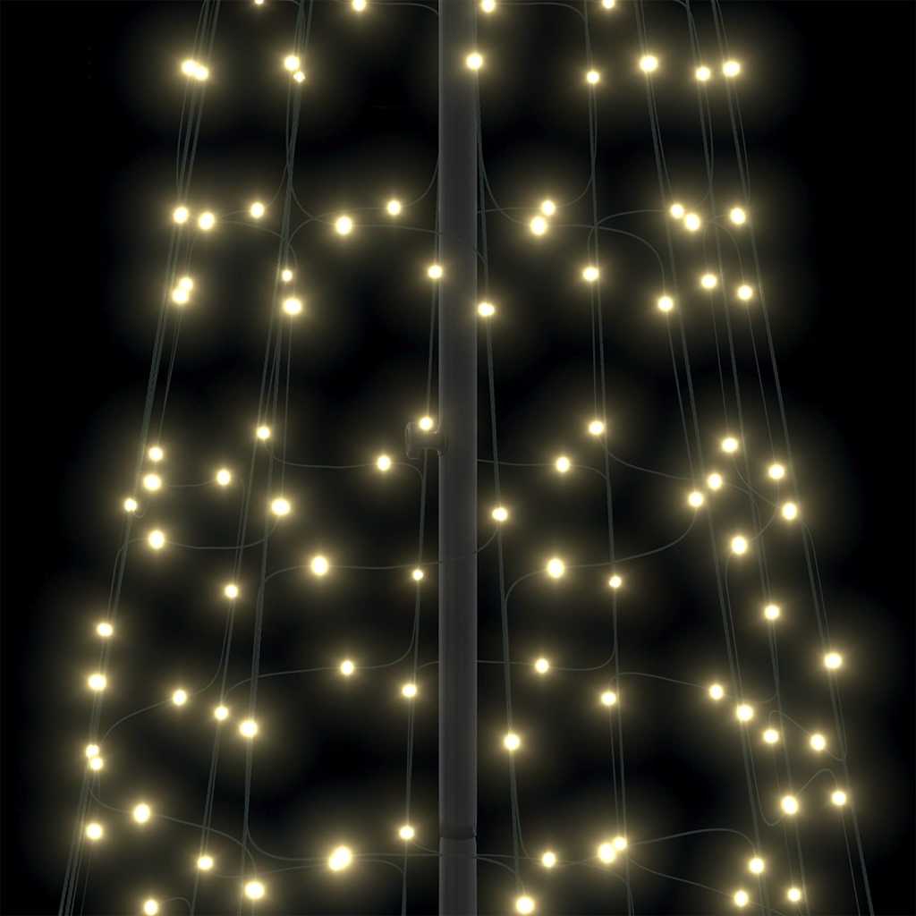 Albero di Natale LED EKENAS 400 cm 800 LED Bianco caldo Acciaio