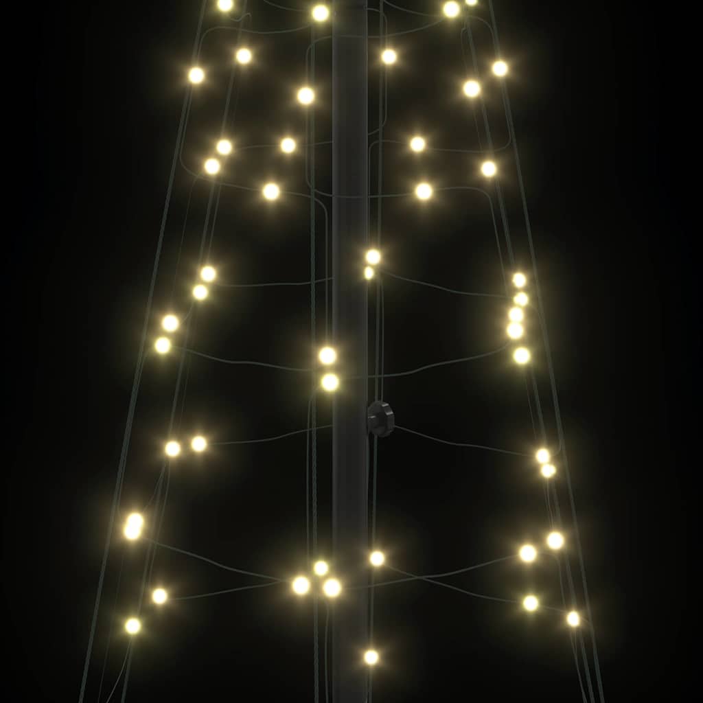 Albero di Natale LED Bianco caldo 250 cm Ferro