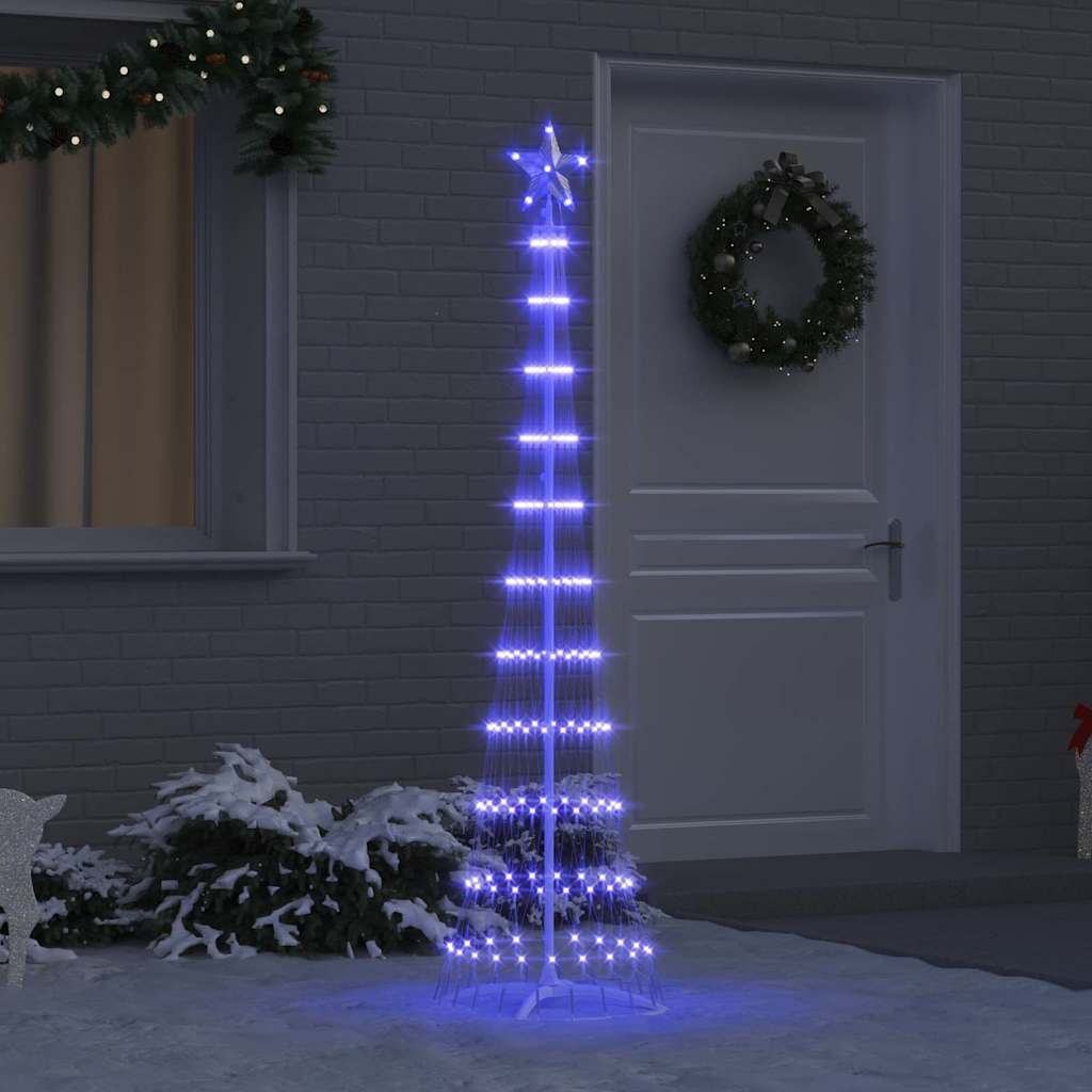 Albero di Natale LED Blu 51 x 51 x 190 cm Metallo