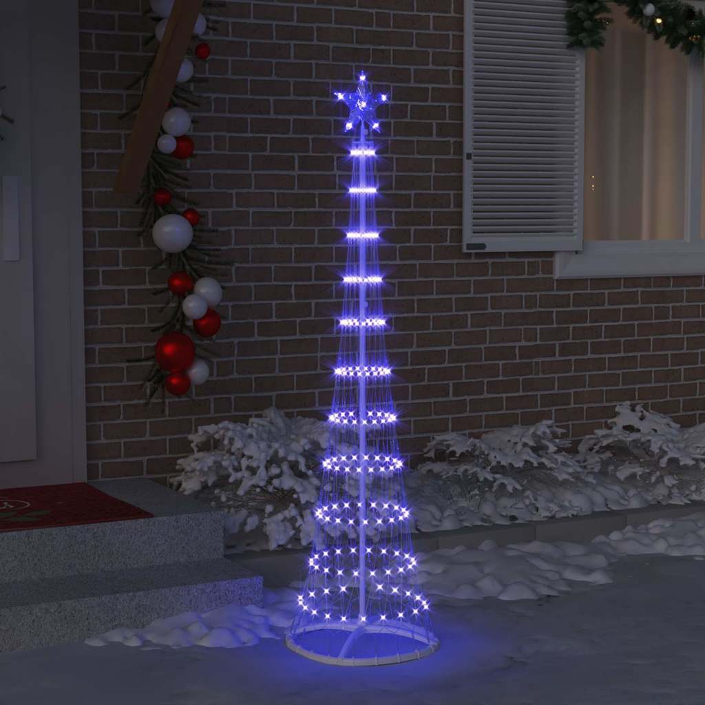 Albero di Natale LED Blu 51 x 51 x 190 cm Metallo