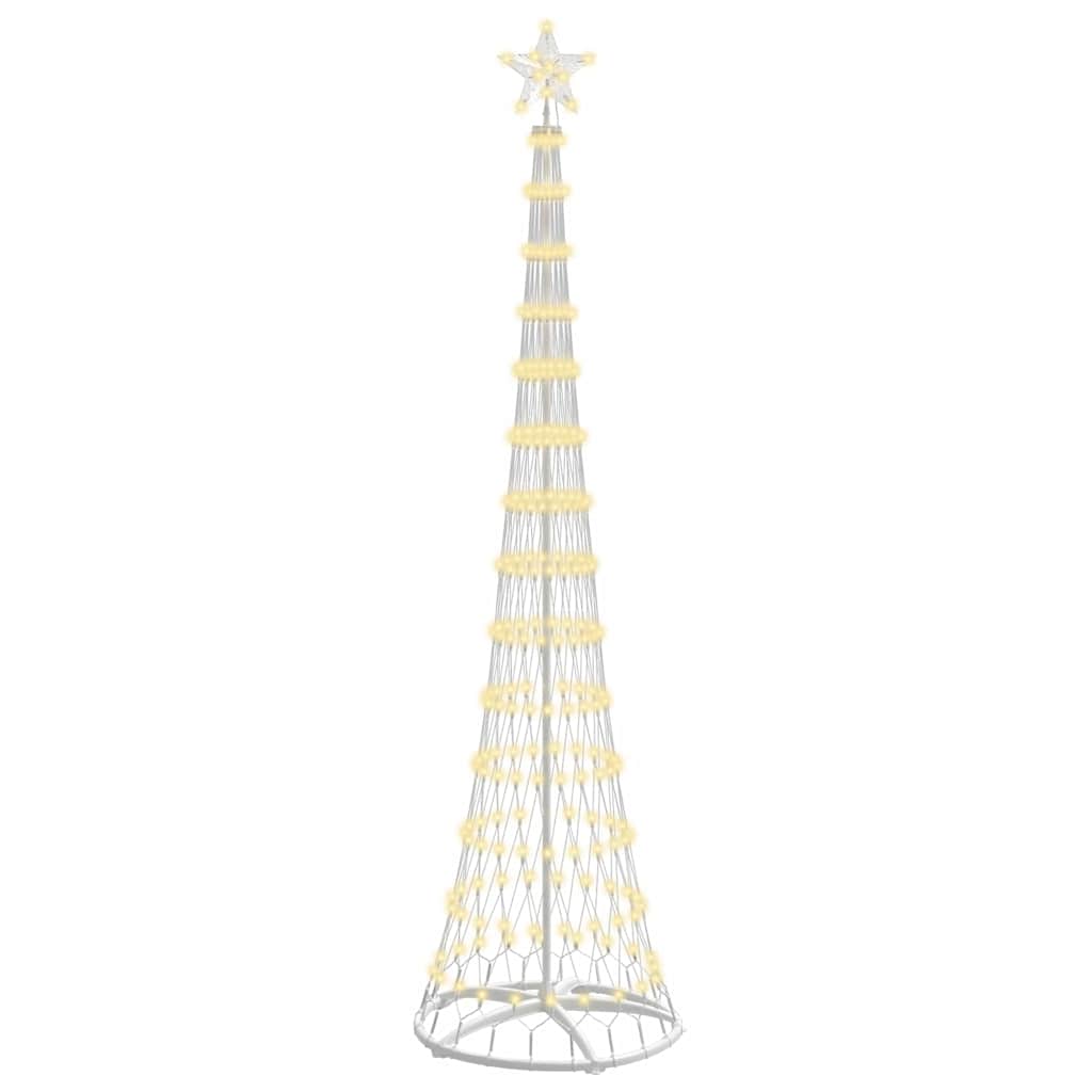 Albero di Natale LED Bianco caldo 250 cm Metallo