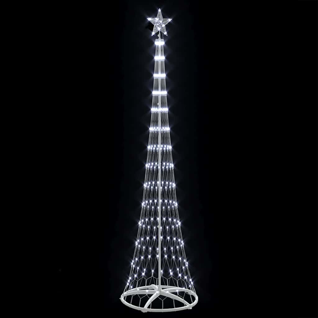 Albero di Natale LED Bianco freddo 250 cm Metallo