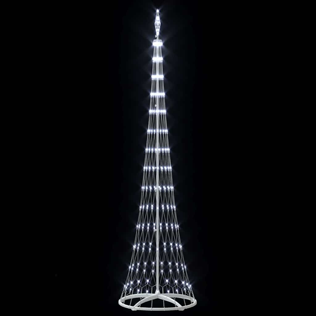 Albero di Natale LED Bianco freddo 250 cm Metallo