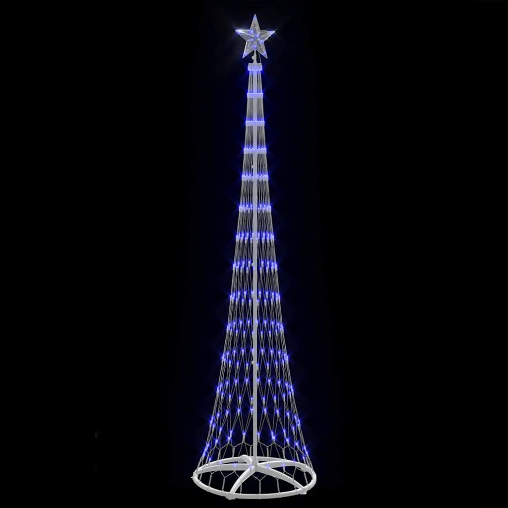 Albero di Natale LED Blu 250 cm Metallo