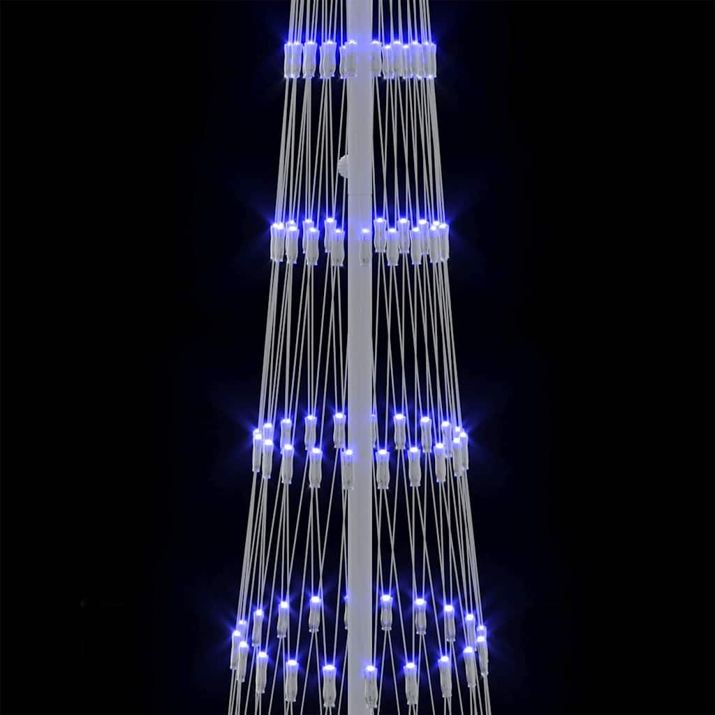 Albero di Natale LED Blu 250 cm Metallo