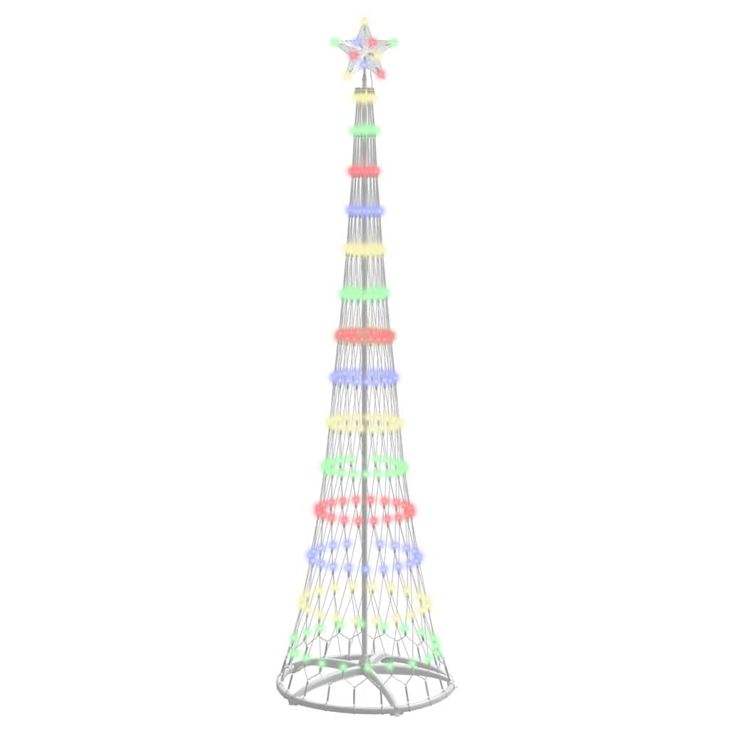 Albero di Natale LED Multicolore 250 cm Metallo
