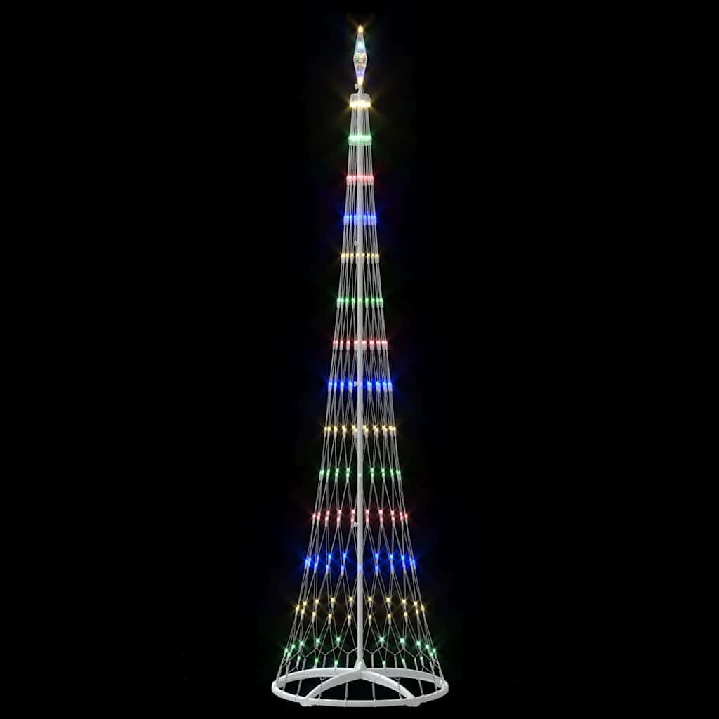 Albero di Natale LED Multicolore 250 cm Metallo