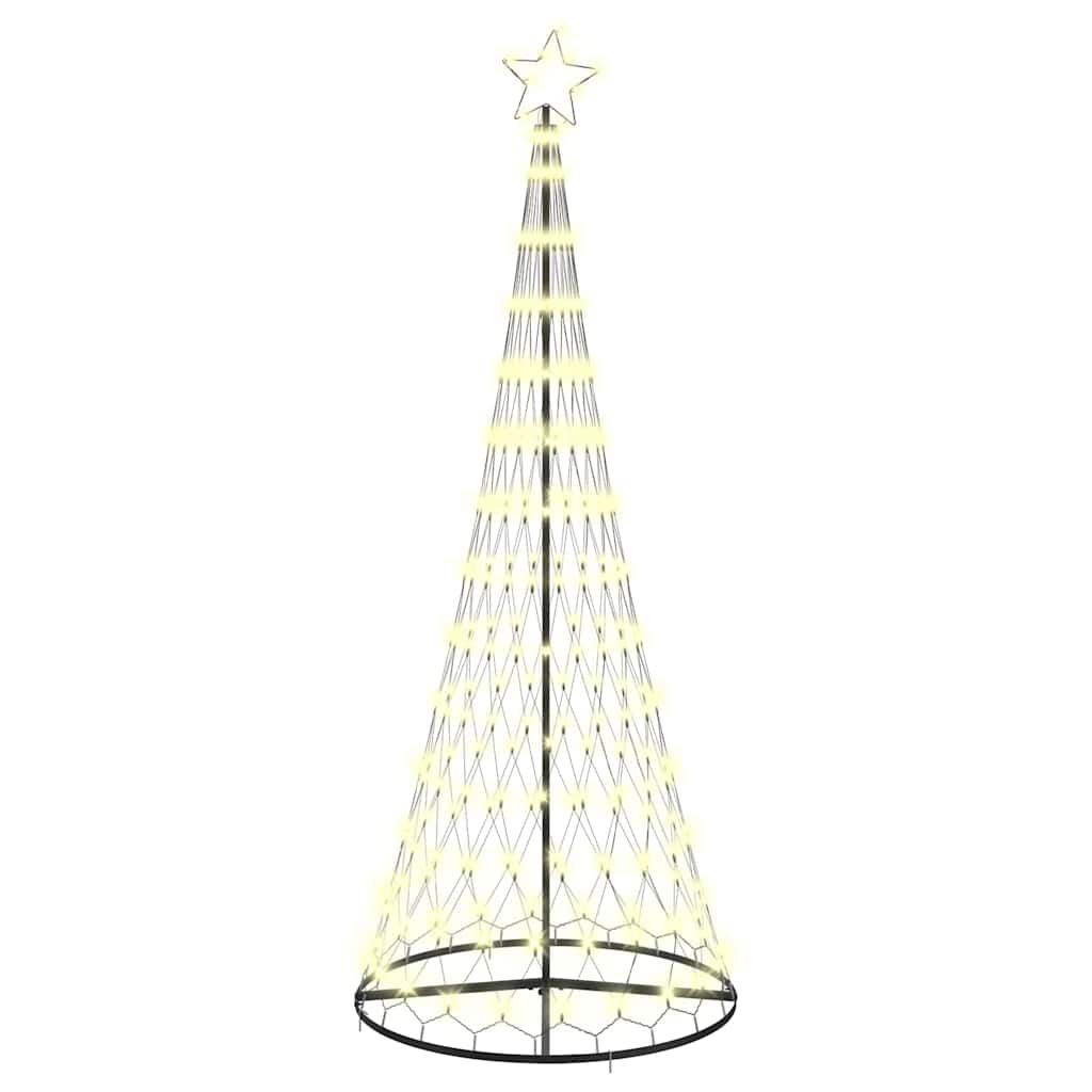 Albero di Natale LED Bianco caldo 250 cm Metallo