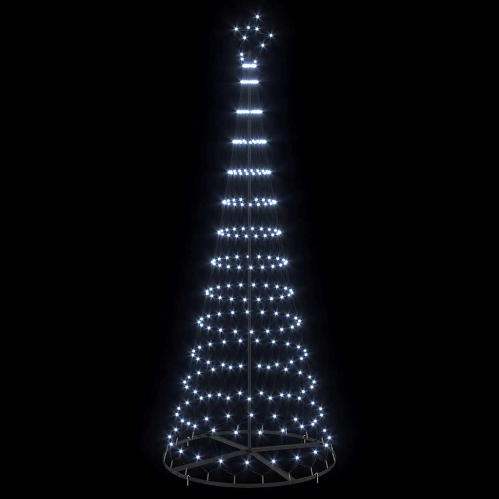 Albero di Natale LED Bianco freddo 250 cm Metallo