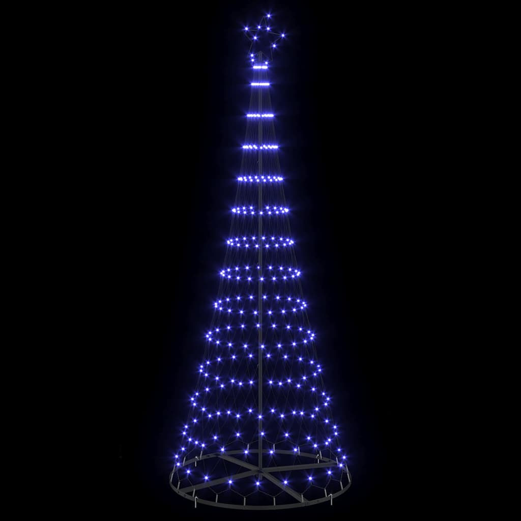 Albero di Natale LED Blu 250 cm Metallo
