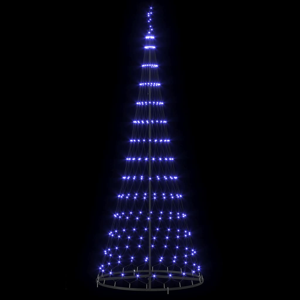 Albero di Natale LED Blu 250 cm Metallo