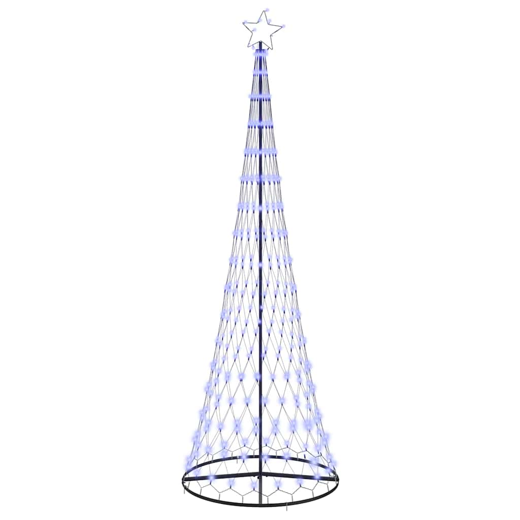 Albero di Natale LED Blu 302,5 cm Metallo
