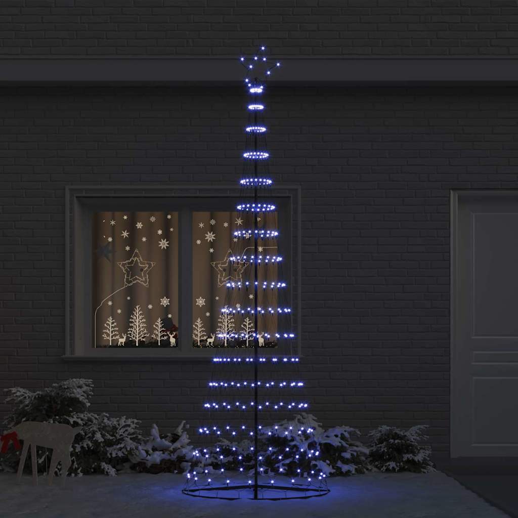 Albero di Natale LED Blu 302,5 cm Metallo
